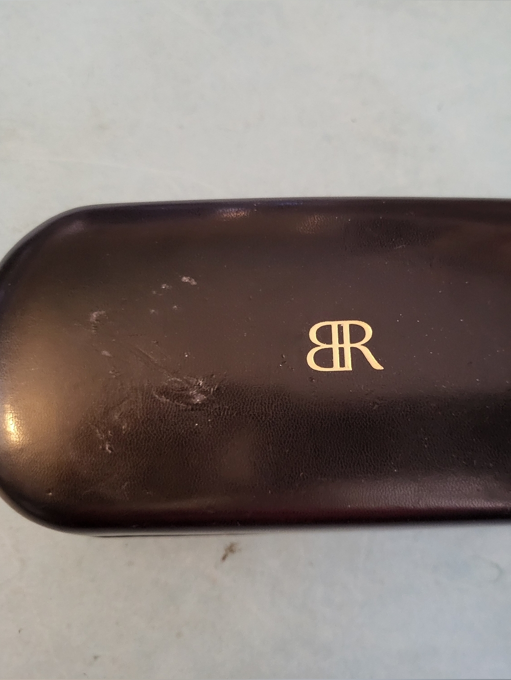 Black Banana Republuc Eyewear Case with Gold BR Logo #1346-318
